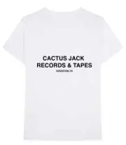 Travis Scott Cactus Jack Records & Tapes Tee White (83665-133) Men's Size L-2XL