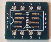 8SOIC to 8DIP IC Chip Conversion PCB, 11.3 X 13mm. Seperate Milled Board's X 10