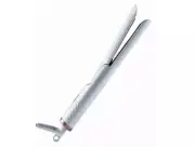 Ceramic 3" Length High End Plate Hair Straightener And Curler 2 in 1 White NEW