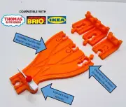 3 way Split Track & Triple Switch with Buffer for Wooden Train Brio Thomas READ