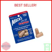 Mack's Ultra Soft Foam Earplugs, 5 Pair - 33dB Highest NRR, Comfortable Ear Plug