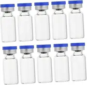 PartyKindom 100pcs Glass Bottle Lab Wash Dropper Refillable Perfume Bottle Travel Water Bottle Clear Water Bottle Clear Vials Transparent Vial Science Glass Ware Vial with Lid