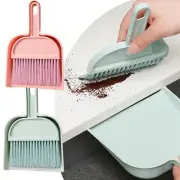 Handheld Mini & Dustpan Brush & Scraper Set For Pet Litter Cage Cleaning Desk