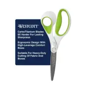 8-Inch CarboTitanium Heavy Duty Straight Fabric Scissors - Ideal for Fabric, ...