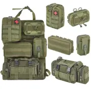 6 Pack Tactical Truck Organizer Back Seat Storage Car Seat Storage Bag Molle ...