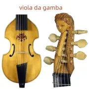 Baroque Style SONG profession maestro 6 string 27" viola da gamba carving scroll