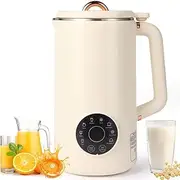 Automatic Soy Milk Maker Machine, 1L Nut Milk Maker, 8 in 1 Oat Milk Maker with Led Display, 12h Reservation, Self-Cleaning, Keep Warm, for Juice, Boil Water, Soybeans, Porridges