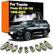 Interior LED Light Kit, For Prado 90 120 150 1996-2018 2019 2020 2021 2022 Car Indoor Dome Reading Trunk