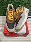 Size 10.5M/12W - Nike Air Max 1 PRM Duck Pecan Yellow Ochre Sz 10.5 DZ0482-200