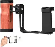 YELANGU Universal Smartphone Video Rig Stabilizer Telescopic Phone clamp,Aluminum Alloy L Bracket for Phone Android Filmmaking Vlog