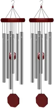 2 Pack Large Deep Tone Wind Chimes for Garden Patio Balcony