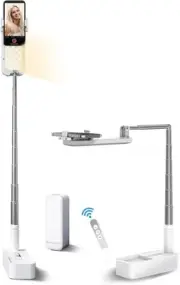 Selfie Stand with 360° Rotates Phone Holder, Foldable/Rechargeable/Wireless/Ove
