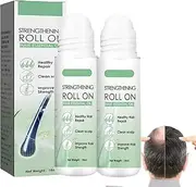 Hair Growth X Roll-On Hair Treatment, Roller Thick Hair Essential Oil,Hair Care Repair Hairline,Nourishes The Scalp,Help to Stop Thinning and Loss Hair,Hair And Beard Regrowth Serum (2Pcs)