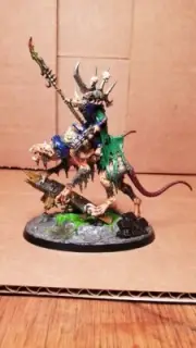 Skaven Clawlord on Gnaw Beast Warhammer AOS Age of Sigmar- Well Painted