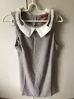 Fahrenheit Dress Size 10-12 Grey White NWT