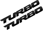 UpAuto 3D Metal TURBO Emblem Badge for JEEP BMW Dodge Toyota Honda Nissan Kia Hyundai Chevrolet Ford Black