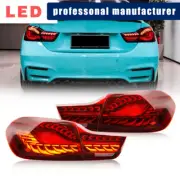 Red Lens LED Taillights For BMW M4 F32 F33 F36 F82/83 2014-20 Start UP Animation (for: BMW)