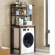 Black Heavy Duty Metal 3-Tier Over Washing Machine Storage Rack Shelf Organizer Stand