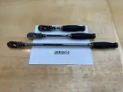 Snap-on Tools DARK TITANIUM 3pc 3/8" Drive Soft Grip Locking Flex Ratchet Set