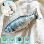 貓本屋 USB充電式 仿真電動魚 寵物絨毛玩具-草魚