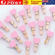 Photo Paper Clip Mini Wooden Wedding Decor Clip Crafts Love Fast Heart W4E5 B6D8