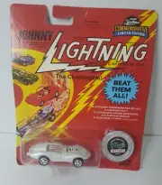Johnny Lightning Commemorative Limited Edition White Custom Mako Shark NEW