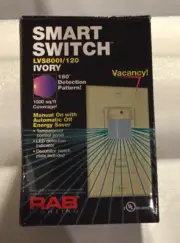 RAB Smart Switch , LSV800l/120, Ivory, Open Box