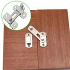 Stainless Steel Gate Latches Flip Latch Safety Door Bolt Latch Lock Silver 2mm