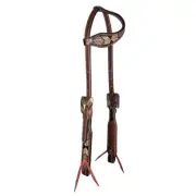 Chocolate Arrowhead Single Ear Headstall by Professional's Choice