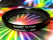 STEP-DOWN 77-62mm ADAPTER-RING (77mm Male to 62mm Female), Set of 2: 77-72-62 mm