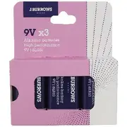 J.Burrows 9V Batteries 3 Pack