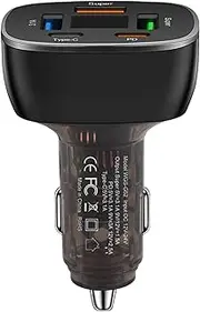 Phone Car Charger | LED Digital Display Quick Car Phone Charger,Portable Automotive Accessories for Sedan Vehicles MPV Pickup Truck