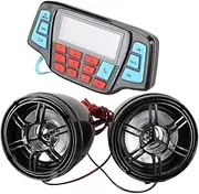 Mellisso Motorcycle Mp3 Music Player Audio Hands-Free Bluetooth Stereo Speaker Fm Radio Waterproof Audio System