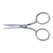 Embroidery Scissors 4" with Large Handle & Sheath for Fabric, Thread, Yarn Cu...