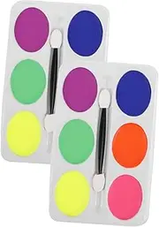 2pcs Face Paint Costume Halloween Clown Costumes Facepaint Halloween Costume for Scar Makeup Halloween Theatrical Body Paint Oil Body Paint Palette Body Paint Oil Plastic Box
