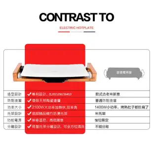 【悅步】臺灣現貨 110V陶瓷烤盤 家用電烤肉機 韓式無煙電烤盤 陶瓷室內不黏燒烤爐 多功能鐵板燒烤盤