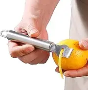 Gacqpli Lemon Grater Zester,Stainless Steel Grapefruit Peeler Tool Potato Peelers - Portable Slicer Cutter, Efficient Orange Peeler Cutter, Lemon Peeler Tool for Orange Citrus Home