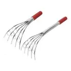 Claw Rake with Ergonomic Handle 5 Prong Clamming Claw Rake Hand Rake Bonsai Hook