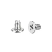 M2x3mm Laptop Computer Screws 3.8mm Dia Phillips Head Screw Silver Tone 50pcs