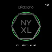 D'Addario NYXL Nickel Wound Electric Guitar Single String, .056