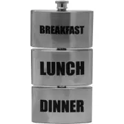 9 oz 3-in-1 Alcohol Flask (Breakfast, Lunch and Dinner)
