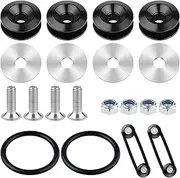 AIEX Bumper Quick Release, Front Bumper Mount Kit of Quick Release Fasteners for Front and Rear Bumper Universal for Car (18 Pieces)