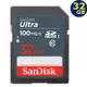 SanDisk 32GB 32G SDHC Ultra 100MB/s SD UHS U1 C10 相機記憶卡