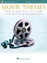 Movie Themes for Classical Players Trumpet Solo & Piano Sheet Music Book & Audio