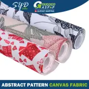 Gorgeous Pattern Canvas Fabric Camping Tent Materials Sofa Seat Bag Decoration