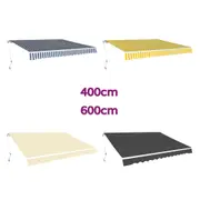 Folding Awning Manual Operated Outdoor Canopy Solar Shade Sun Shelter vidaXL