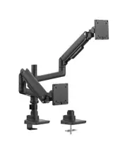 Dual Monitor Arm - Heavy-Duty Gas Spring Monitor Mount for Up to 49 Inch Comp...