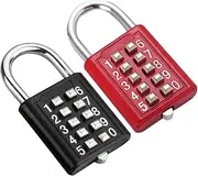 SAFIGLE Travel Locks Button Padlock 10 Combination Safe for Suitcases Storage Units