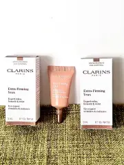 2 X Clarins Extra-Firming Yeux Eye Wrinkles & Radiance Trial Size 0.1 Oz. New