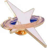 [SAFIGLE] Star Brooch Pin Space Enamel Pins Cute Enamel Backpack Pins Space Planet Button Pins for Backpack Hat Jacket Clothes Decorati